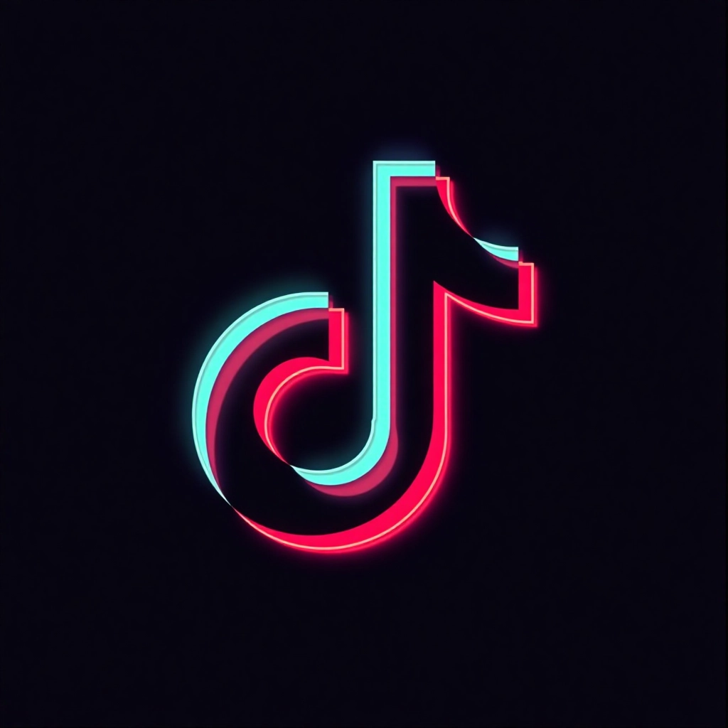 Neon TikTok Logo